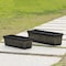 Gardenised Outdoor and Indoor Rectangle Trough Plastic Planter Box, Vegetables or Flower Planting Pot QI004121.S - alternate 4